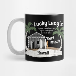 Lucky Lucy's Surf Shack Surfer Mug